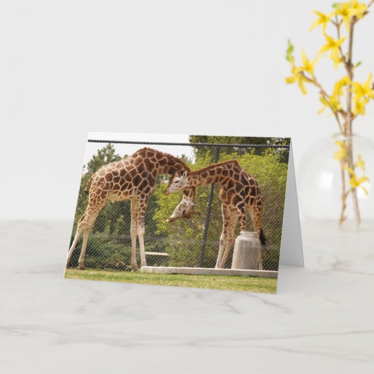 carte de girafe de striction (Fleur jaune)