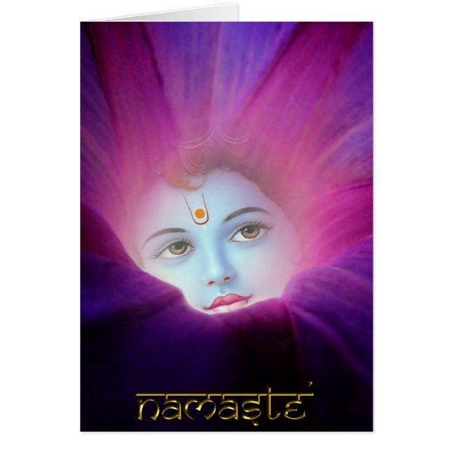 Carte de gloire de matin de Krishna (Devant)
