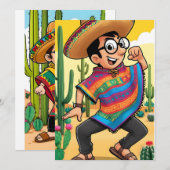 Carte de Gnome de Cinco de Mayo (Devant / Derrière)