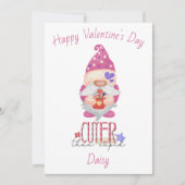 Carte de gnome de la Saint-Valentin personnalisée (Devant)