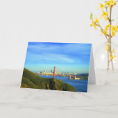 Carte de golden gate bridge (Fleur jaune)