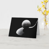 Carte de golf (Fleur jaune)