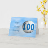 Carte de golf 100e anniversaire (Fleur jaune)
