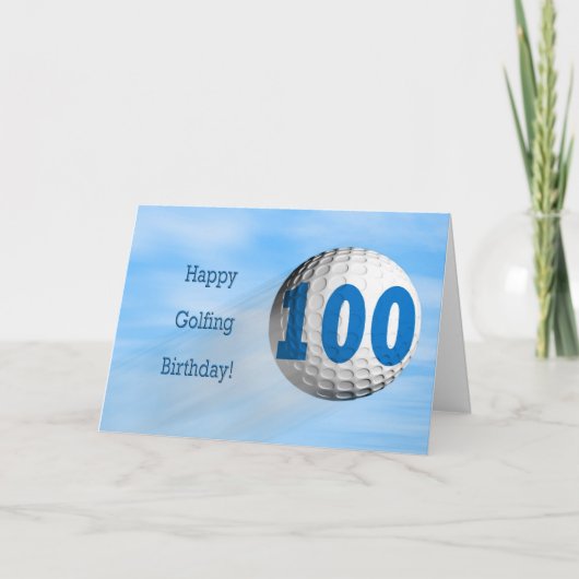 Carte de golf 100e anniversaire (Devant)