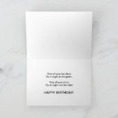 Carte de golf 11e anniversaire (Intérieur)