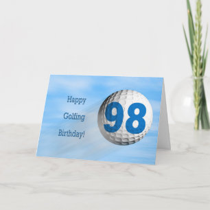 Carte de golf 98e anniversaire