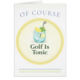 Carte de golf Country Club Cocktail « Le golf est