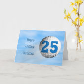 Carte de golf de 25e anniversaire (Fleur jaune)