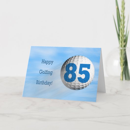 Carte de golf de 85e anniversaire (Devant)