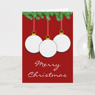Carte de golf de Noël