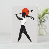 Carte de golf pour femme (Debout devant)