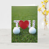 Carte de golf sincère (Fleur jaune)