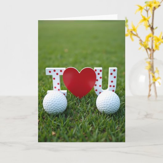 Carte de golf sincère (Fleur jaune)