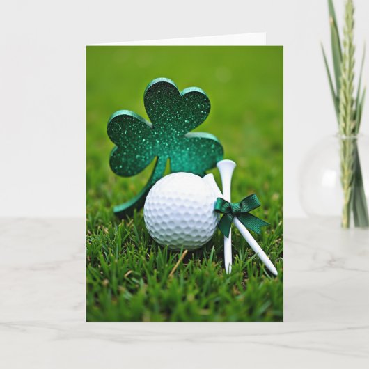 Carte de golf Trèfle Vert (Devant)
