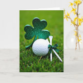 Carte de golf Trèfle Vert (Fleur jaune)