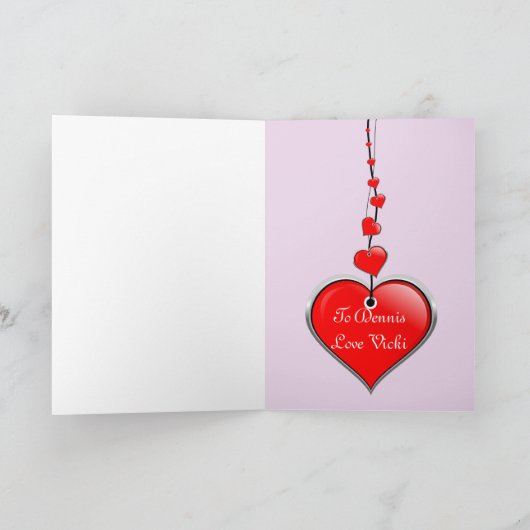 Carte de golf Valentine (Intérieur)