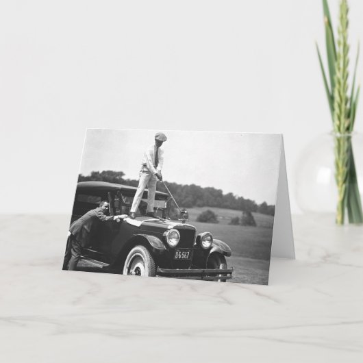 Carte de golf vintage (Devant)