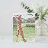 Carte de golf vintage (Debout devant)