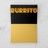 CARTE DE GRÂCE BURRITO BLANK (Intérieur)