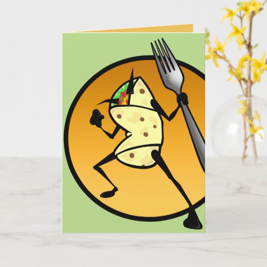 CARTE DE GRÂCE BURRITO BLANK (Fleur jaune)
