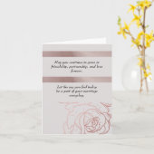 CARTE DE GRÂCE ÉLÉGANTE MARIAGE (Fleur jaune)