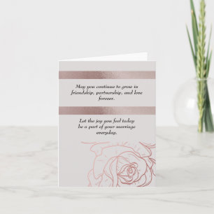 CARTE DE GRÂCE ÉLÉGANTE MARIAGE