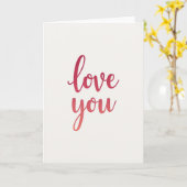 Carte de gradient Simple Love You (Fleur jaune)