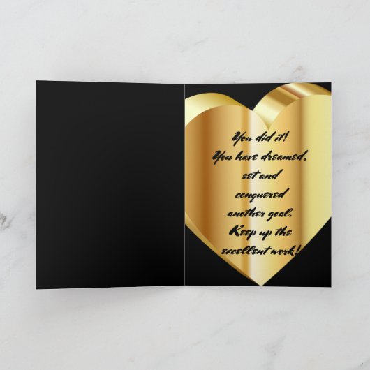 carte de graduation (Intérieur)