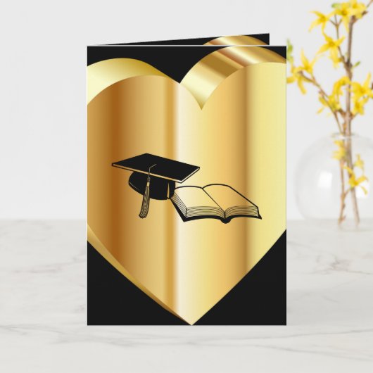 carte de graduation (Fleur jaune)