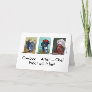 Carte de graduation Dachshund Trio
