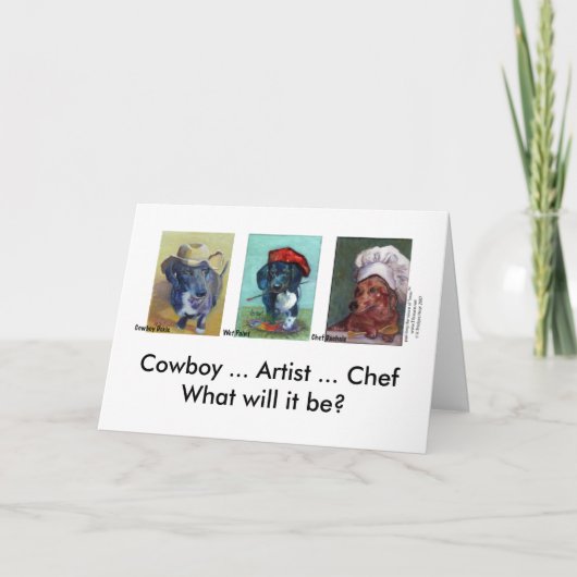 Carte de graduation Dachshund Trio (Devant)