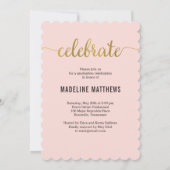 Carte de graduation de couleur modifiable de scrip (Dos)