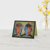 Carte de graduation de deux Curmudgeons (Fleur jaune)