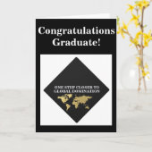 Carte de graduation de domination mondiale (Fleur jaune)