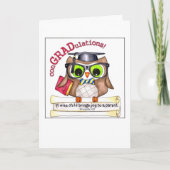 Carte de graduation de la Chouette Sage (Devant)