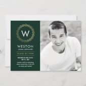 Carte de graduation de la couronne classique de co (Devant)