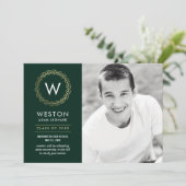 Carte de graduation de la couronne classique de co (Debout devant)