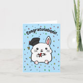 Carte de Graduation de lapin blanc, Rabbit de Grad (Devant)