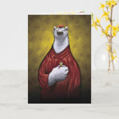 Carte de graduation de l'ours polaire rouge (Fleur jaune)