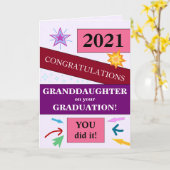 Carte de graduation de petite fille personnalisabl (Fleur jaune)