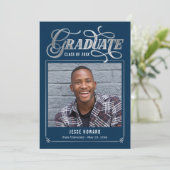 Carte de graduation Futur de brillance couleur mod (Debout devant)