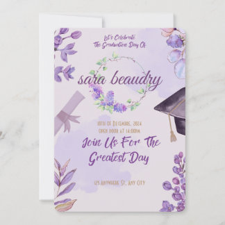 carte de graduation moderne