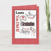 Carte de graduation moderne infirmière pour person (Devant)