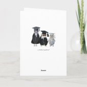 Carte de graduation personnalisable pour chats et  (Dos)