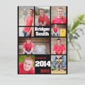 Carte de graduation personnalisée Bridger (Debout devant)