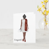 Carte de graduation personnalisée Chic Bachelor's  (Fleur jaune)