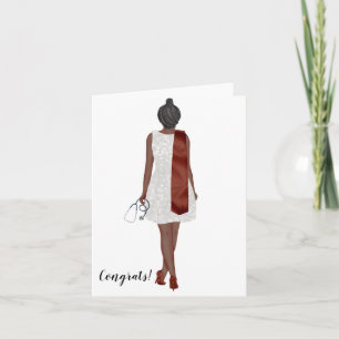Carte de graduation personnalisée Chic Bachelor's 