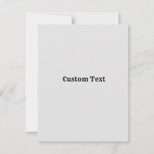 Carte de graduation personnalisée, conception d'ai (Dos)