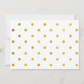 Carte de graduation photo de script Whimsical d'or (Dos)