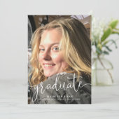 Carte de graduation photo verticale (Debout devant)